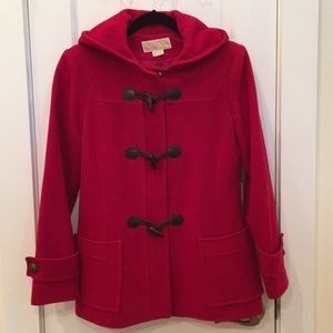 Wool toggle coat
